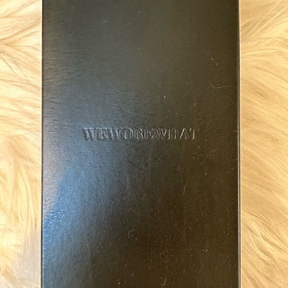 New w/Tags: WeWoreWhat Black Cross Pendant on Black Rhinestone Chain - Picture 2 of 5